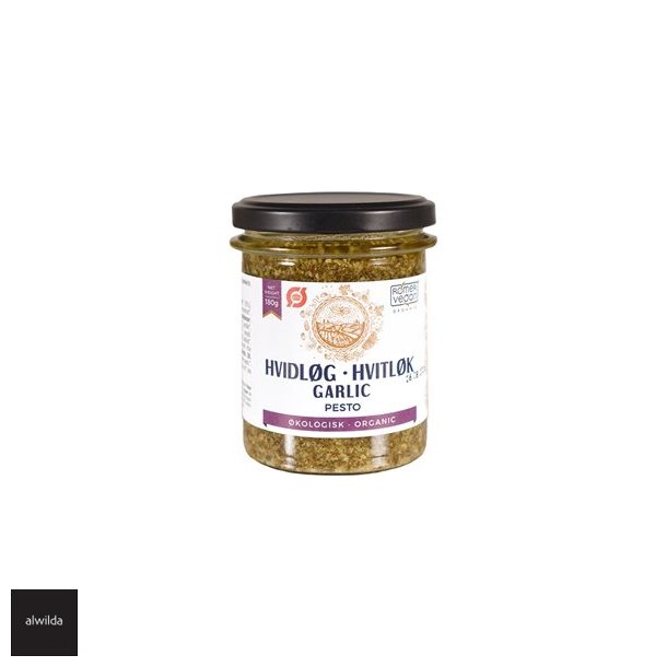 Hvidlgspesto - kologisk dansk produkt