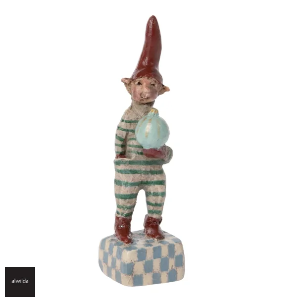 Petit Nol no. 21 - lysebl julekugle, ca.  h: 12 cm. - leveres i smuk original gaveske 