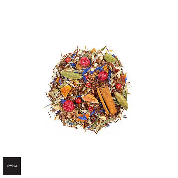 Gudernes drik - Rooibush med ble, orange, lemongrs, ingefr, kanel, kardemomme &amp; blomster