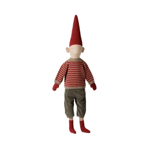 Maileg, Pixy 5 Nissedreng str. 5 /2026 -  84 cm. - strik bluse med striber - KOMMER SNART