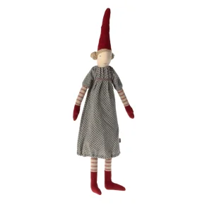 PIXY str. 3/2023  51 cm.  - pige med grn mnstret kjole