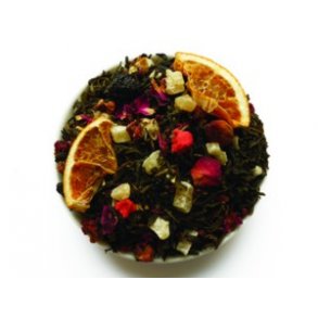 Queen of Saba - Hvid & grn te m. mango, ananas, kirsebr, orange, lemon, tranebr & jordbr