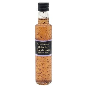 Rabarber & peber salatsirup - Lavet p rigtig frugt,  ingen kunstig smags- eller farvestoffer.