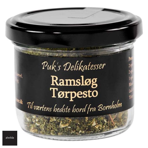 Ramslg trpesto - Blandes med olie -Velegnet til pasta, tapas og som tilbehr til maden.