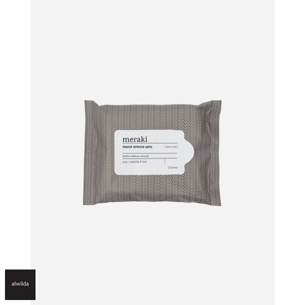 Meraki makeupfjerner vd/renseservietter - 20 stk. Aloe vera, E-vitamin &amp; kamille