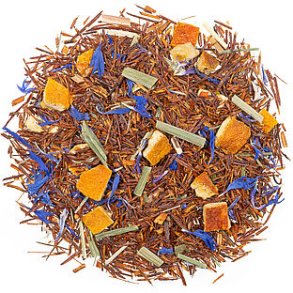 Rooibush iblandet orangestykker, lemongrs & kornblomster