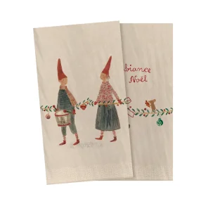 Maileg servietter, julemus & juletr� - 16 cm. x 8 cm. - KOMMER SNART