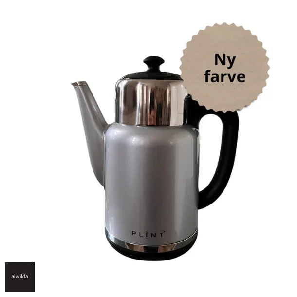 Plint elkedel, s�lv - 1,7 l. -  termokande effekt &amp; temp. indsti: 100 �C, 90 �C, 70 �C &amp; 60 �