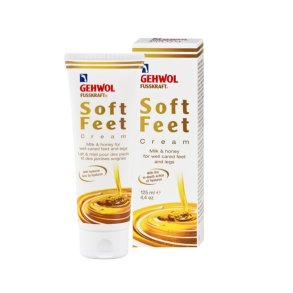 Gehwol, Soft Feet Creme 125 ml. -  Mlk & honning for velplejede fdder & ben. Let absoberende