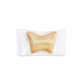 Summerbird -kologisk sommerfugl Ambra, karamelliseret hvid chokolade & vanilje ganache. 