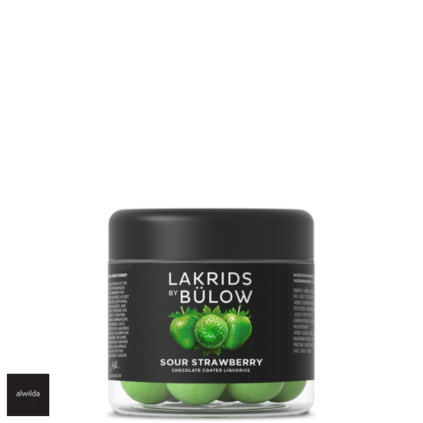 SOUR JORDBR - BLOW -  rd lakrids med hvid chokolade &amp; grnne syrlige jordbr 