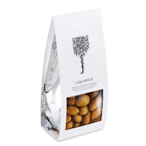 Summerbird - KOLOGISKE mandler m. hvid chokolade & lakridspulver