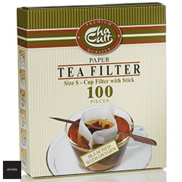 Tefilter 100 stk. + 1 pind. - klorfri