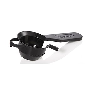 Tefilter holder i sort plastik 