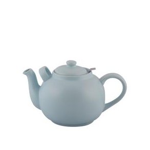 Tekande,  2,5 l., mat lys bl inkl. metalsi, Plint