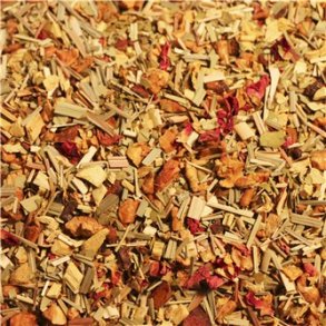 Urteblanding med granatble, ble, citrongrs, mate, lakrids, anis, roser & blomster