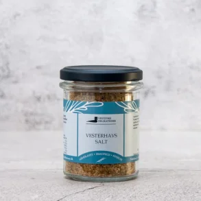 Vesterhavssalt - havsalt med timian, paprika, l�g, hvidl�g, spidskommen