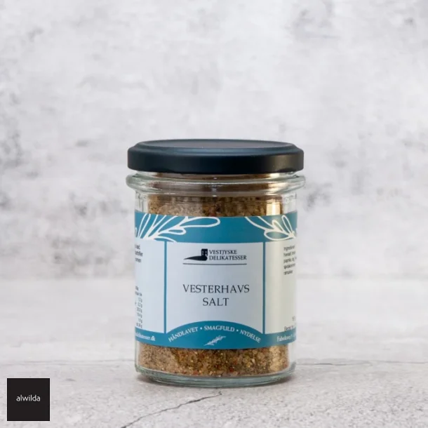 Vesterhavssalt - havsalt med timian, paprika, l�g, hvidl�g, spidskommen