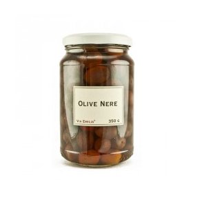 Italienske sorte oliven med sten 