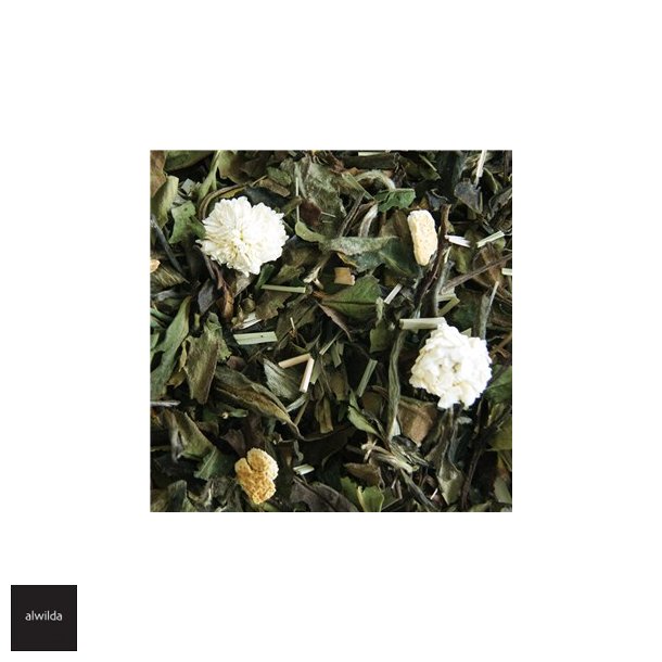 White flower - hvid te med citronskaller, lemongrs &amp; vanilje